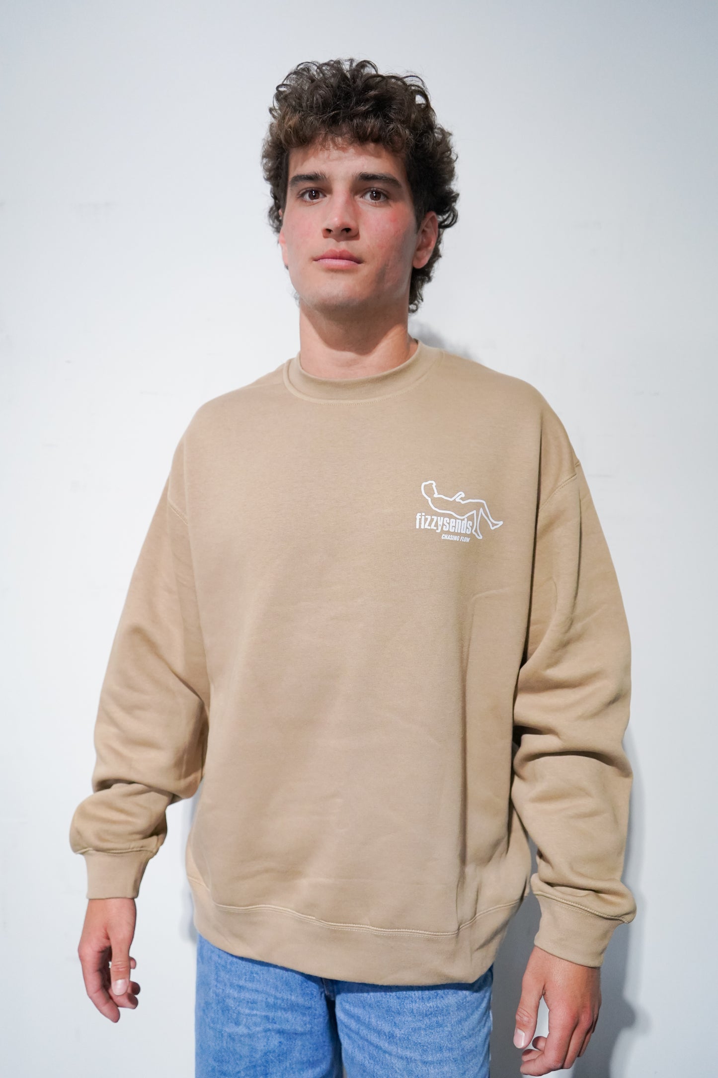 FizzySends Crewneck - Beige