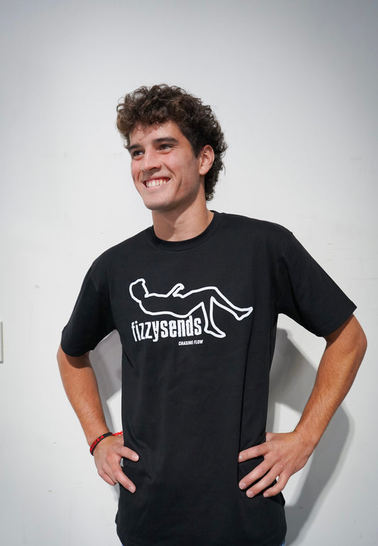 FizzySends Tee - Black BIG LOGO