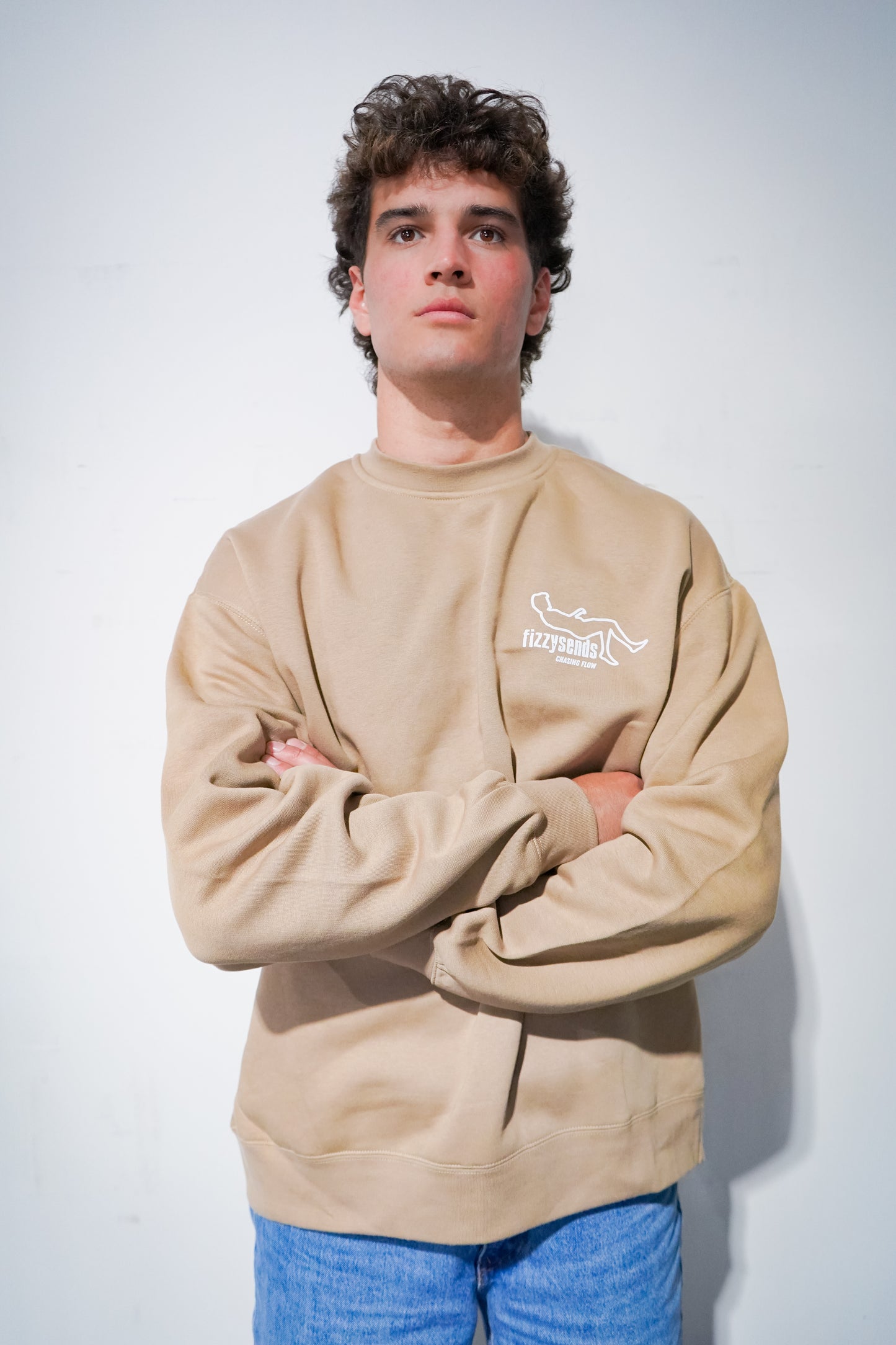 FizzySends Crewneck - Beige