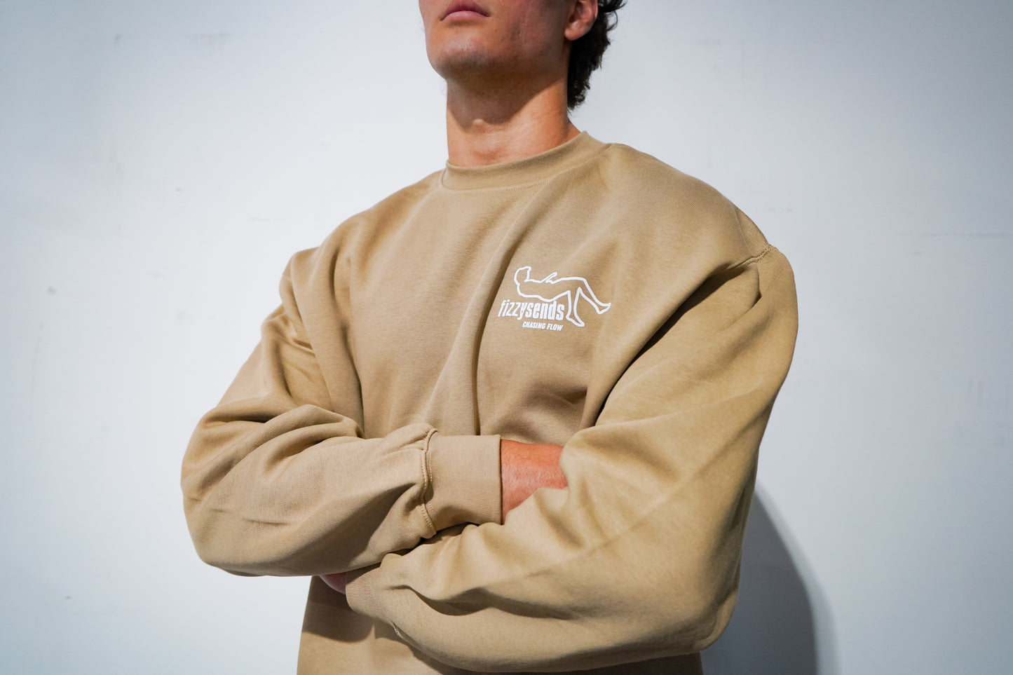 FizzySends Crewneck - Beige