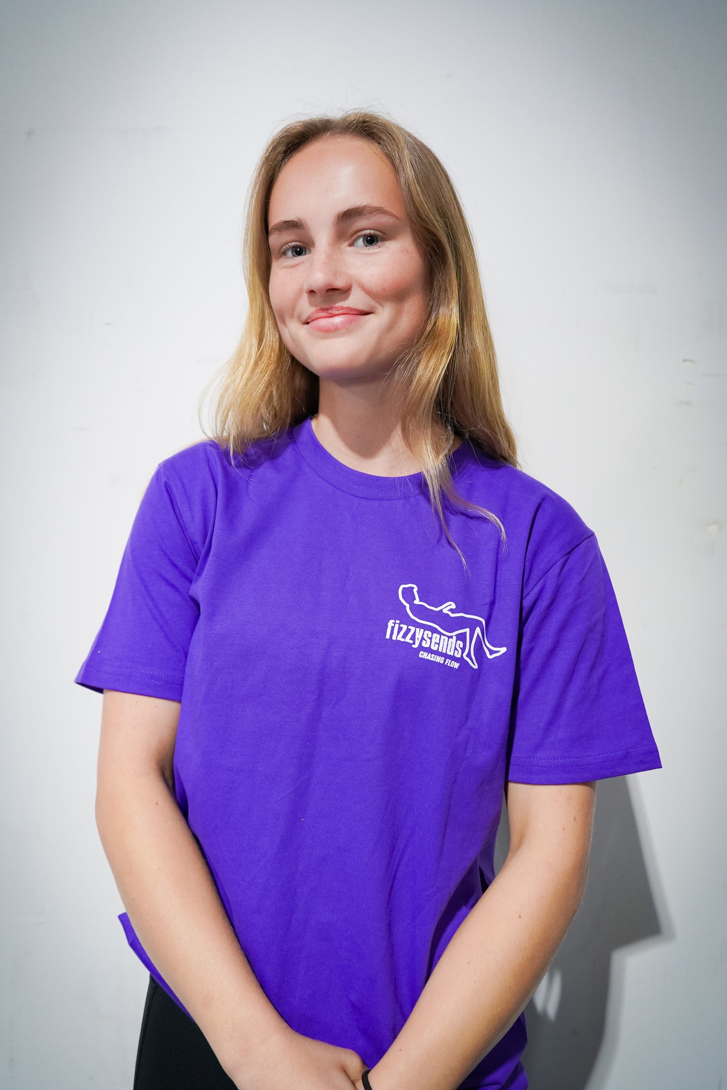 FizzySends Tee - Purple SMALL LOGO
