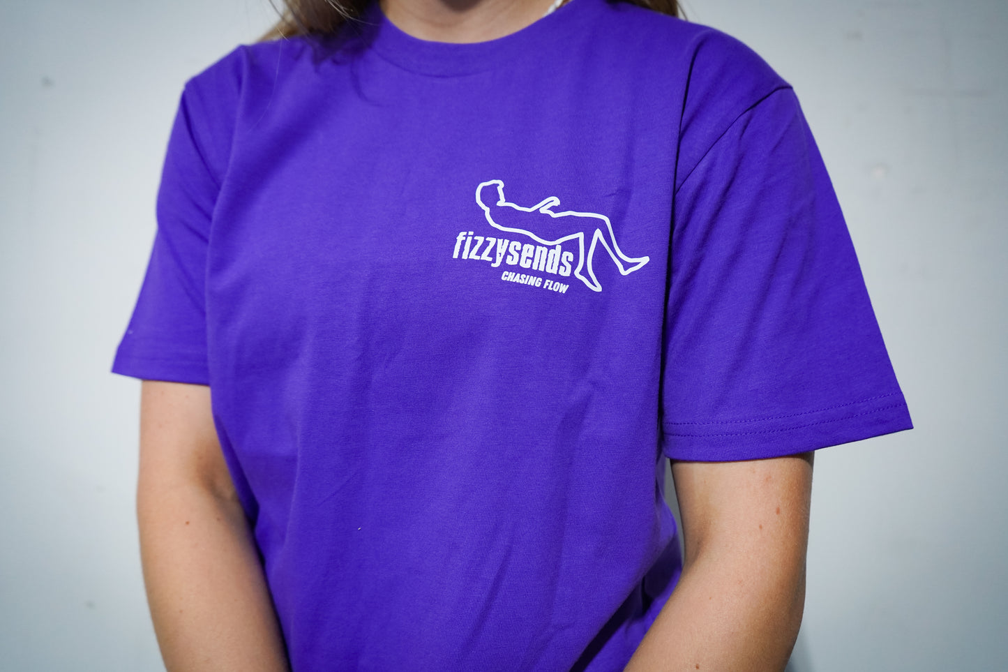 FizzySends Tee - Purple SMALL LOGO